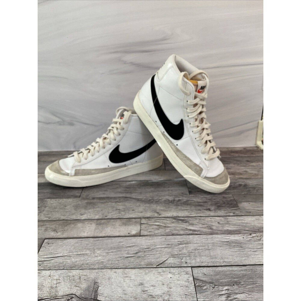 Nike Blazer Mid '77 Vintage White Black BQ6806-100 Og Men's Size 8.5 US
